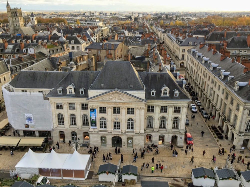 Vue aérienne d'Orléans depuis la grande roue