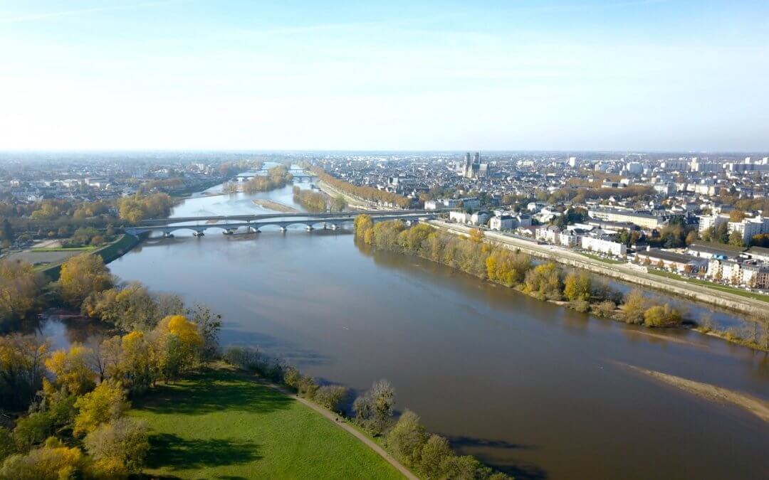 Orl&eacute;ans vue de drone