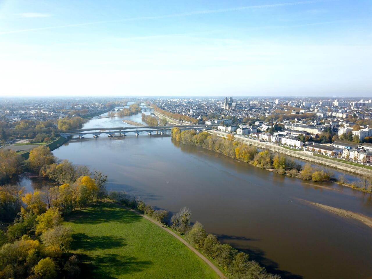 Orl&eacute;ans vue de drone