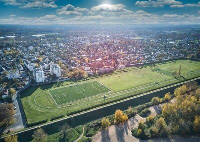 Hippodrome d&rsquo;Orl&eacute;ans vu de drone