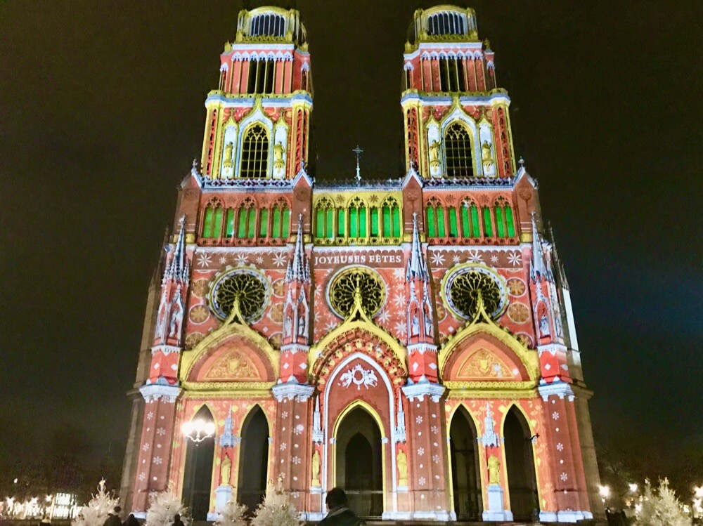 Illuminations de Noël de la cathédrale d’Orléans
